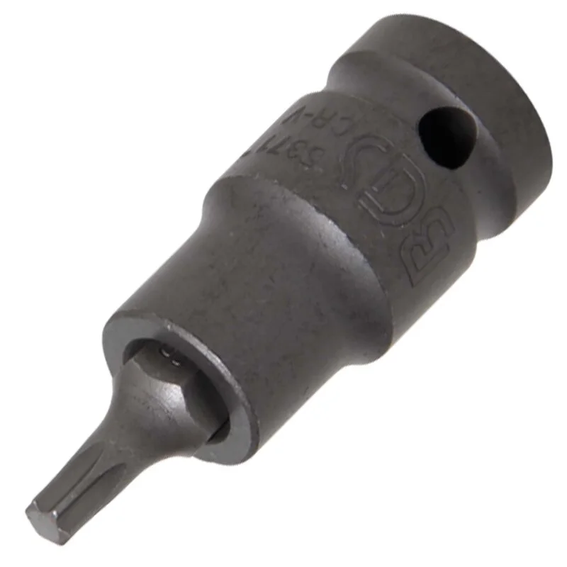 Zertifiziert BGS Kraft-Bit-Einsatz | Antrieb Innenvierkant 12,5mm (1/2") | T-Profil (für Torx) T30