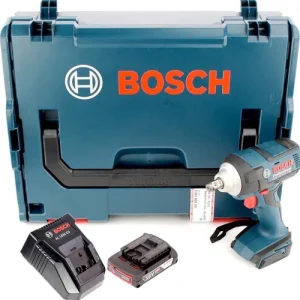 Zertifiziert Bosch GDS 18 V-EC 250 Akku Drehschlagschrauber 18V 250Nm Brushless + 1x Akku 2,0Ah + Ladegerät + L-Boxx