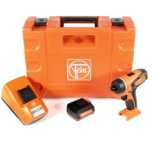 Zertifiziert FEIN ABSU 12 W4C Akku Bohrschrauber 12V 20Nm 2-Gang + 1x Akku 2,5Ah + Ladegerät + Koffer