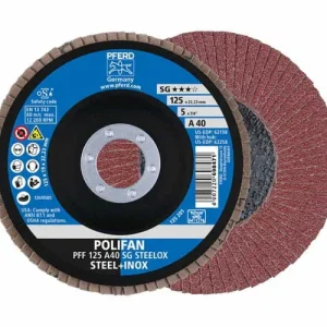 PFERD Fächerscheibe POLIFAN A SG STEELOX Ø 115 mm Körnung 80 flach ( 4000841552 ) Rabatt