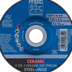 PFERD Schruppscheibe CERAMIC SGP STEELOX D125xS7mm ( 4000843237 ) Neue Kollektion