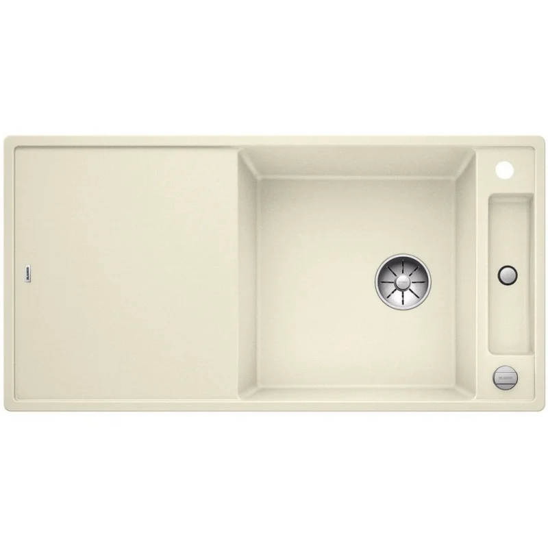 Zertifiziert BLANCO AXIA III XL 6 S-F Silgranit PuraDur jasmin Glasschneidbrett InFino Ablauf 523530