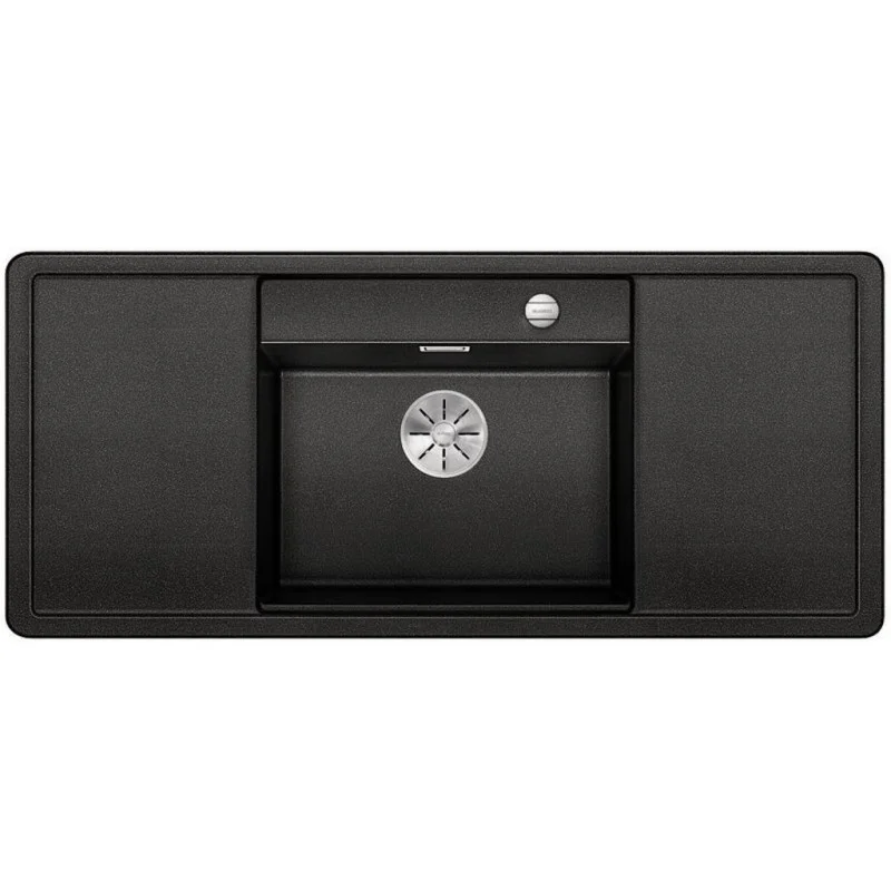 Zertifiziert BLANCO ALAROS 6 S Silgranit PuraDur II Zubehör schwarz, anthrazit InFino Ablauf 523614