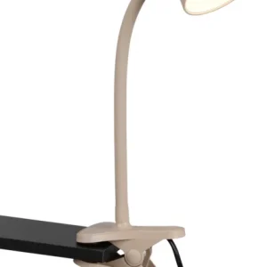 Zertifiziert REALITY LED-Klemmleuchte PONGO, R25831143, 4,5W, 500lm, 3000K, beige