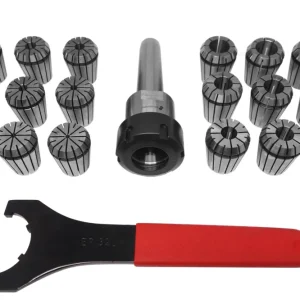 Zertifiziert ER32-Spannzangen-Set 2 - 20 mm MK2 / M10 im Alu-Koffer
